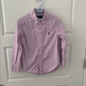 Polo by Ralph Lauren Pink and Blue Button Down Shirt
